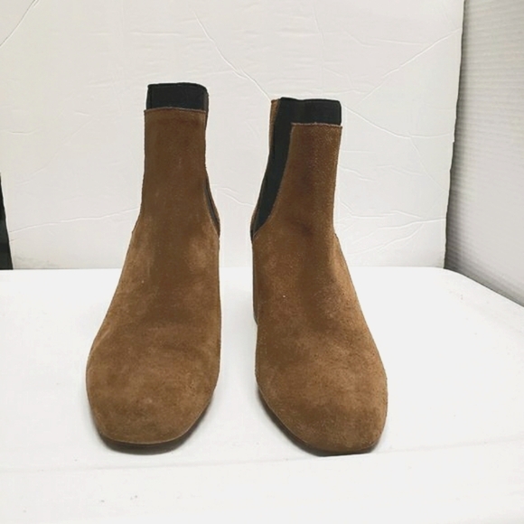 Zara Chelsea Ankle Boots sz 41 (10.5) tan Chukka booties - Picture 5 of 11